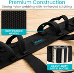 Vive Gait Belt with Leg Straps - Heavy Duty Transfer Belt with Quick | Release Gait Belts for Seniors - Adjustable Bed, Stand Assist Aid with Handles - Physical Therapy Mobility Aid for Elderly