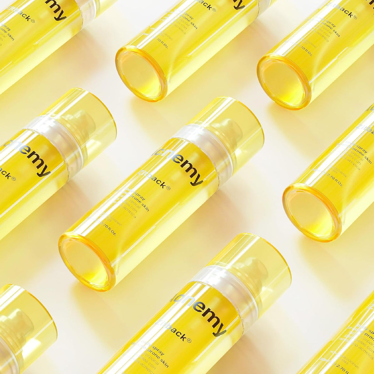 ACNEMY ZITBACK® Anti-Acne Body Spray with AHA and Lemon Water, 80 ml – Removes Blackheads on Back and Body, Quick Drying, Oil-Free, Reduces Imperfections