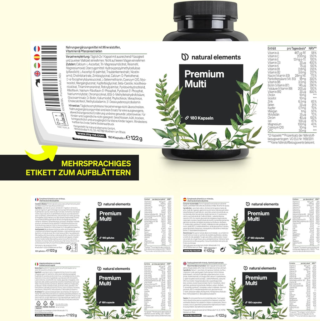 Multivitamin Dietary Supplements 180 capsules