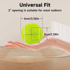 Pre-Cut Tennis Balls for Walkers, 4 Pack Walker Glide Ball Accessories | Heavy Duty Long Lasting Walker Accessories,Silent Gliding,Floor Protection,Easy to Install,Fits Furniture & Walker Legs