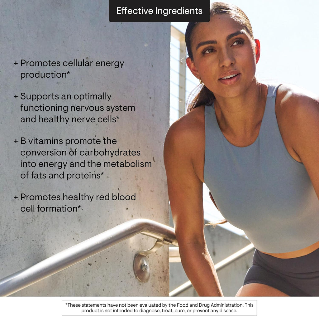 Thorne Basic B Complex, 8 Active B Vitamins & Choline, 60 Capsules