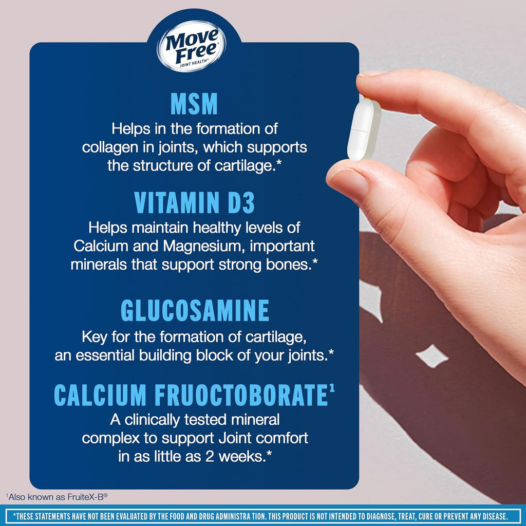 Move Free Advanced Glucosamine Chondroitin MSM + Vitamin D3-120 ct
