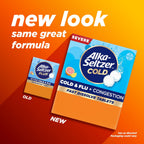 Alka-Seltzer Cold, Cold & Flu + Congestion Severe Fast Dissolve Tablets, Flu Medicine, Multi-Symptom Relief, Body Aches and Pains, Fever Reducer, Congestion Relief, Citrus Flavor, 24 Count