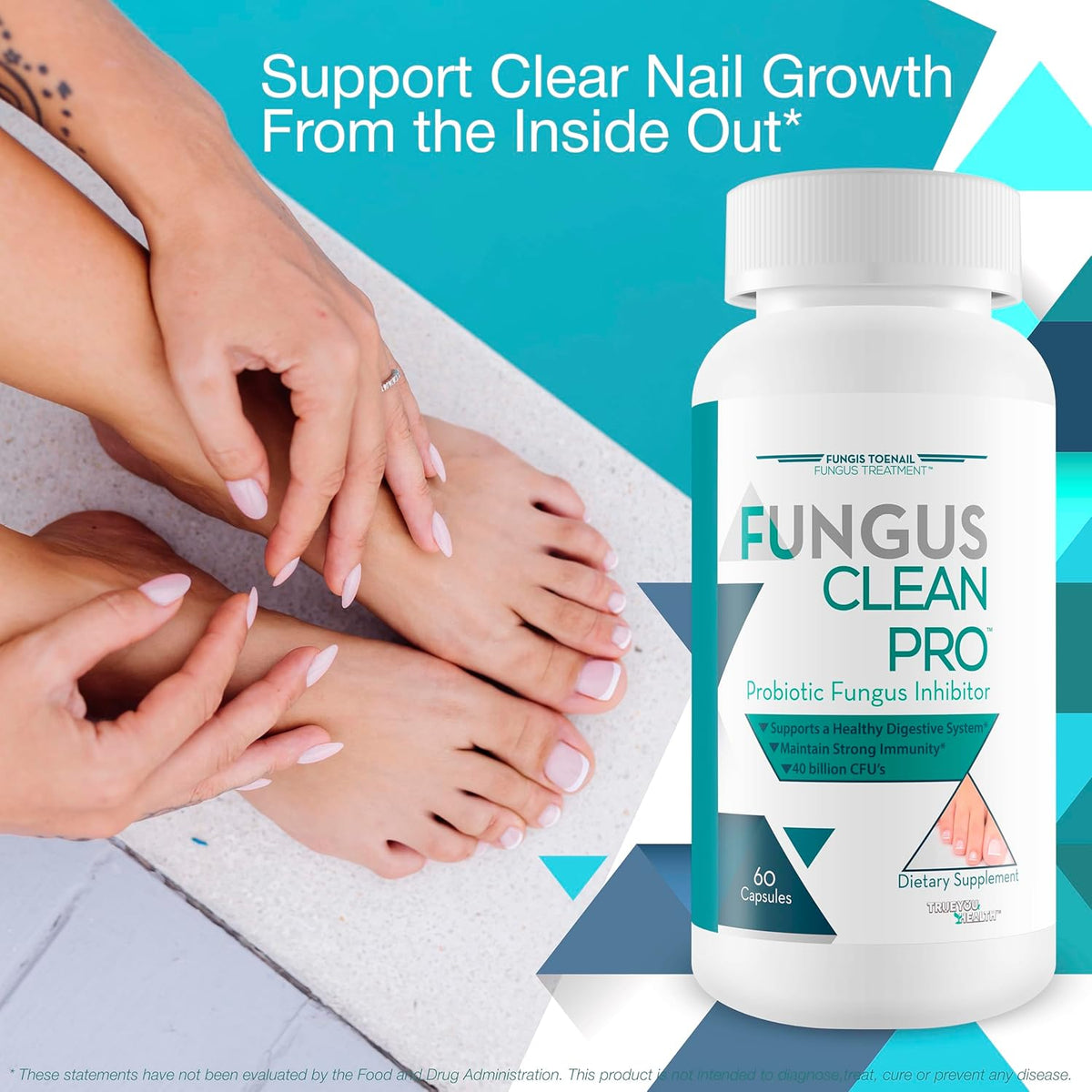 Fungus Clean Pro - Probiotic Fungus Inhibitor - Fight Off Fungus from The Inside Out with This Powerful Anti-fungal probiotic Blend - by Fungis Toenail Fungus Treatment - Protect Your Body from Fungi