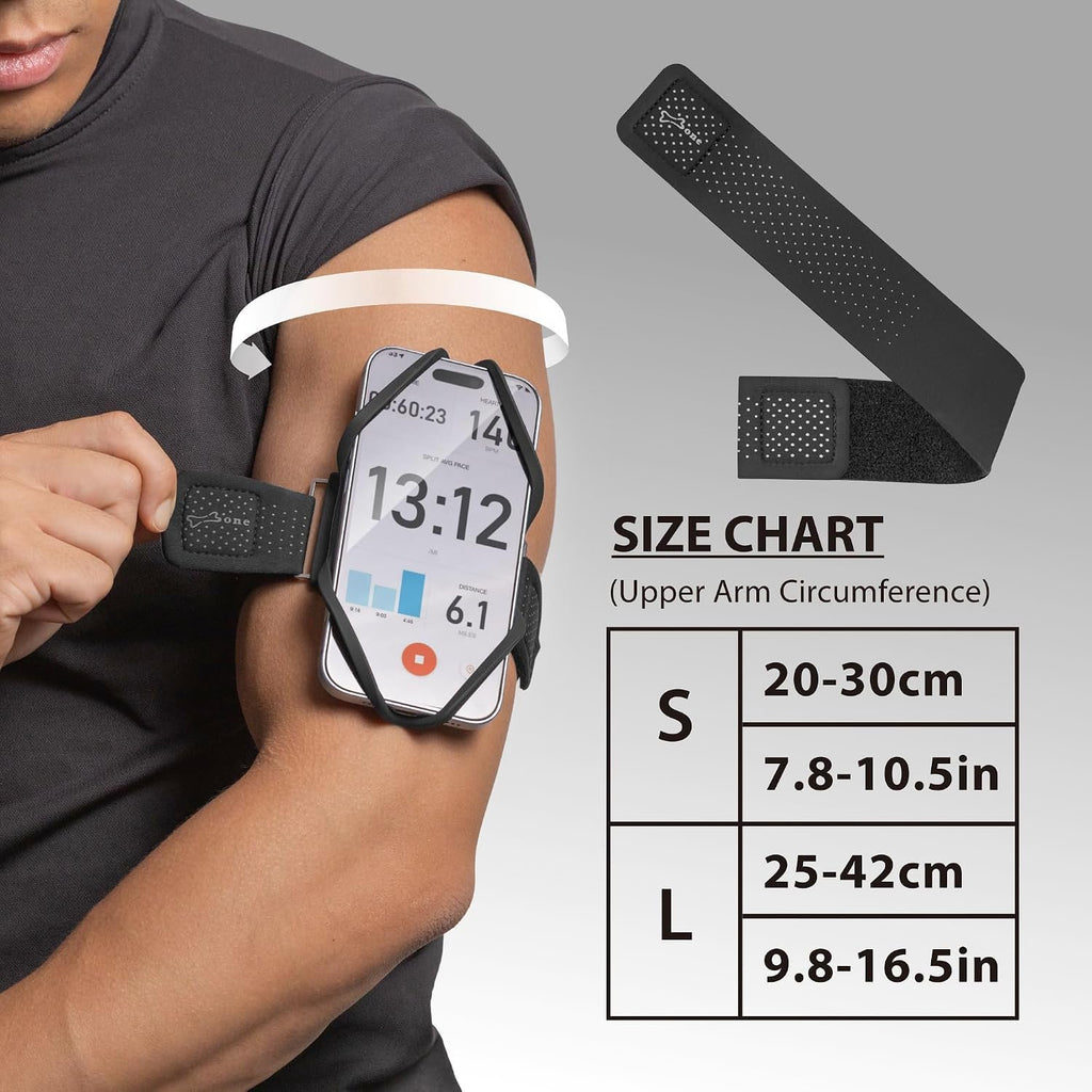BONE Run Tie 3, Universal Running Phone Armband for 4.7"-7.2" Smartphones