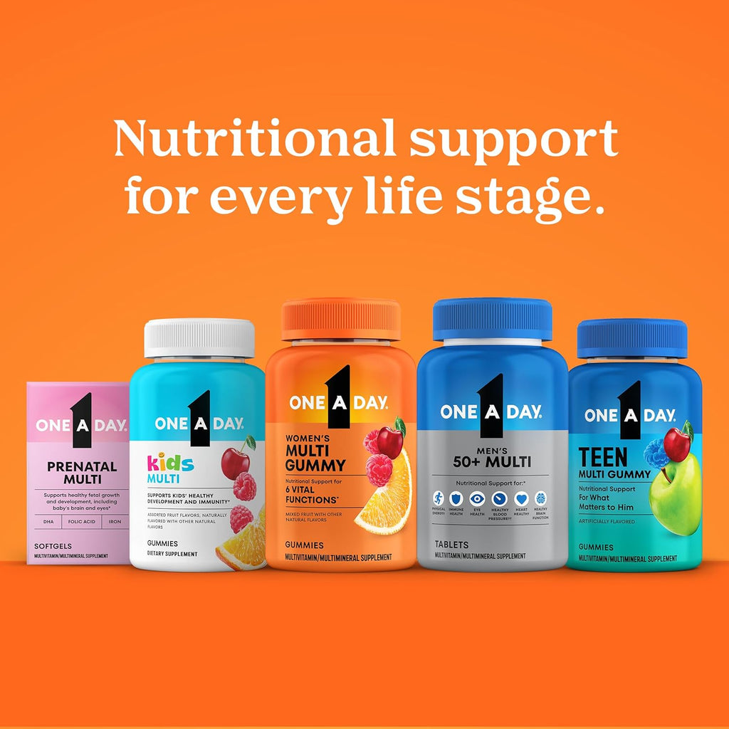 One A Day Multivitamin for Women 50 and Over Tablets, Womens Multivitamin 50 Plus with Vitamins D, C, E, Zinc & Biotin, Daily Vitamins for Woman 50+, 200 Ct (Packaging May Vary)