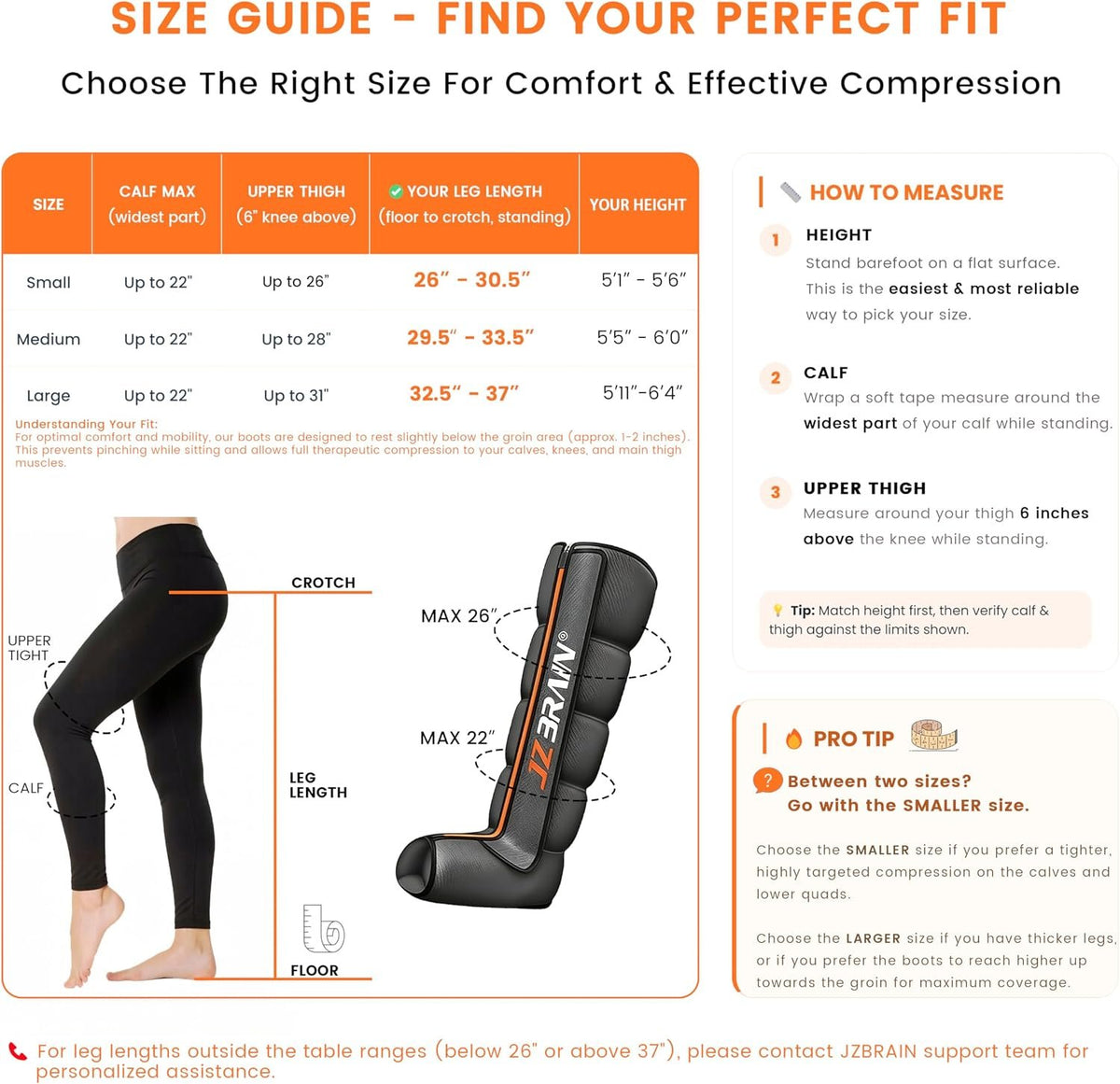 Air Compression Boots Leg Massager: Sequential Full-Leg Recovery with Heat, 6 Modes & 11 Intensities for Post‑Workout Relieve & Daily Relaxation for Athletes, Fitness Users (Small)