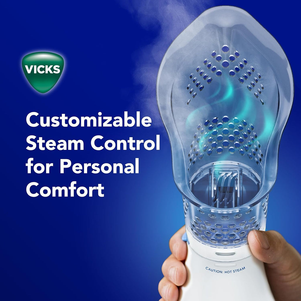 Vicks Sinus Inhaler for Sinus Relief, Works with VapoPads (1 Included) | Plug-in Non-Medicated Steam Inhaler for Allergies, Congestion & Colds, Vocal Steamer, Soothes Nasal & Throat Passages