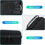 BOVKE Carrying Case for iHealth Track Smart Upper Arm Blood Pressure Monitor, iHealth Bluetooth Blood Pressure Machine Case, Black