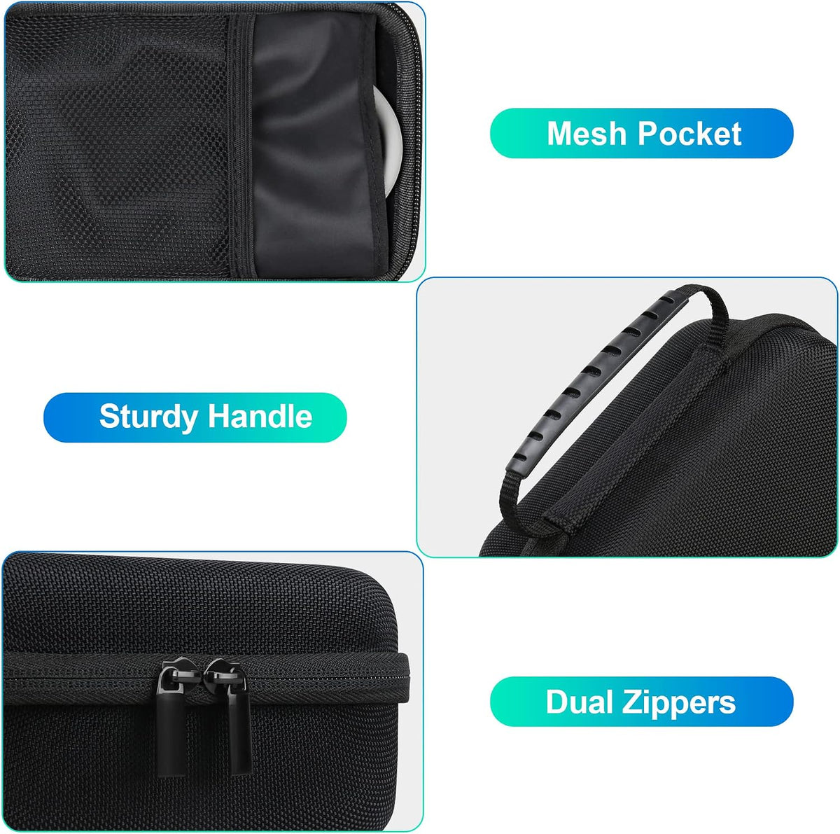 BOVKE Carrying Case for iHealth Track Smart Upper Arm Blood Pressure Monitor, iHealth Bluetooth Blood Pressure Machine Case, Black