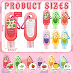 24 Pack Mini Hand Sanitizer Travel Size Scented with Keychain