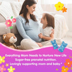 Prenatal Vitamins for Women Gummies + Methylfolate, DHA & Iron, Vegan,120Ct | w/ Omega-3, Organic Food Blend, Choline, Vitamin D3 B6 B12 - Multivitamin for Women Before, During & Post Pregnancy, 0g Sugar