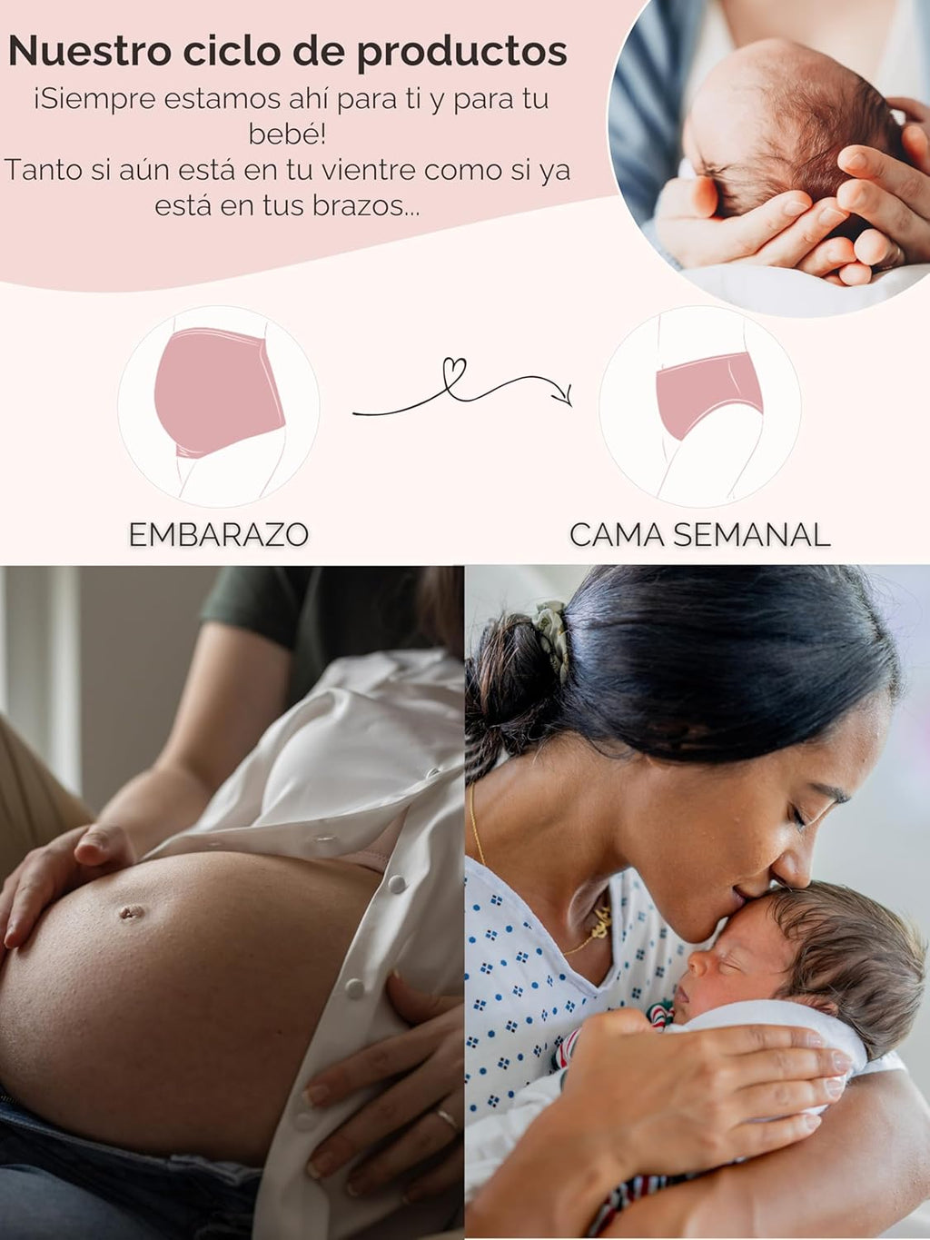 Herzmutter Postpartum Underwear - 7 Pack - OekoTex - Maternity Panties - Disposable Underwear for Women 9500
