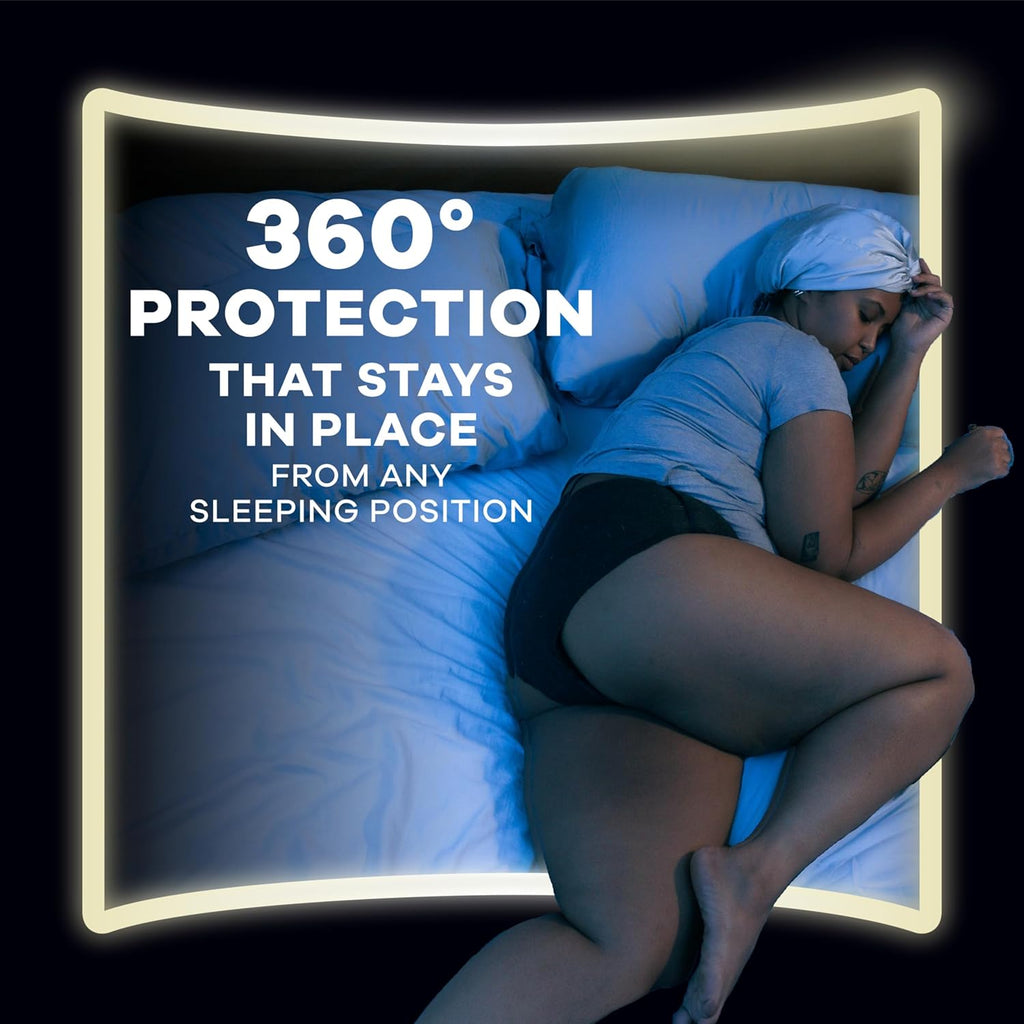 Always ZZZ Overnight Disposable Period Underwear for Women Extra Large/2LX, 360° Coverage for Worry-Free Nights, 14 Count (2 Packs of 7)