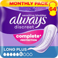 Always Incontinence Products 64 pieces 16 pieces