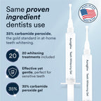 Auraglow Teeth Whitening Kit, LED Accelerator Light, 35% Carbamide Peroxide Teeth Whitening Gel, 20+ Whitening Treatments, Whitens up to 10 Shades in 7 Days
