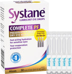 Systane Complete Preservative Free Dry Eye Drops, 30 Ct Single Use Vials