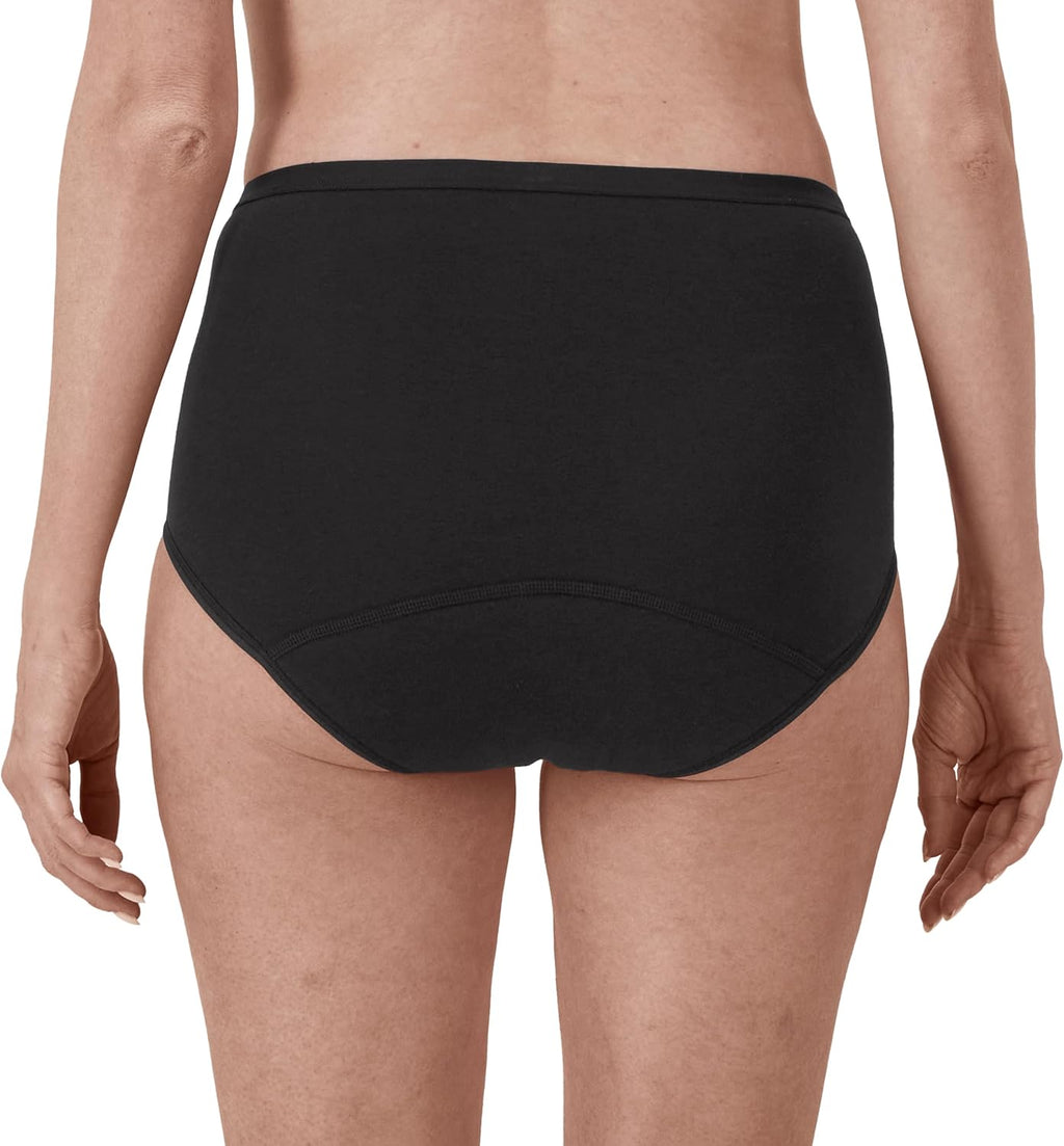 Hanes Women's Comfort, Period. Underwear, Bikini Period Underwear, Super Leaks Period Underwear, 3-pack