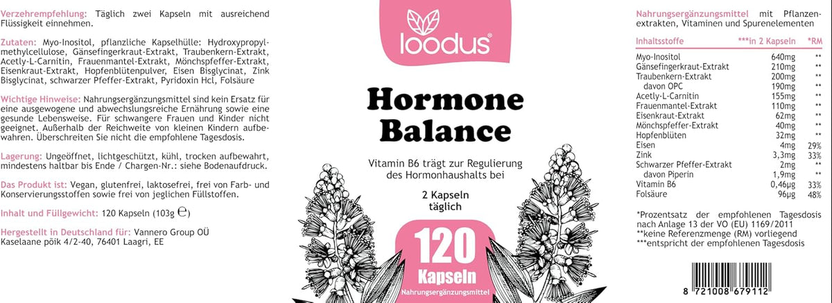 Hormonbalance Dietary Supplements