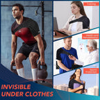 Shoulder Brace with Adjustable Compression Sleeve Rotator Cuff Support & Arm Sling, Hot/Cold Pack Compatible, Breathable Stabilizer for Pain Relief, Fits Left/Right Arm, Men & Women (Large) (Large)