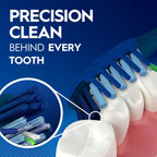 Oral-B Pro Clean CrossAction Manual Toothbrush, 6- Pack, Medium Soft Bristle Brushes for Adults, Deep Plaque Removal, Daily Gum Health and Fresh Breath, Travel Toiletries