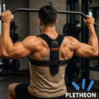 PLETHEON Adult Shoulder Posture Corrector Belt | Clavicle & Upper Back Support Brace | Posture Alignment Support | Fit From 30 to 44 Inch Tummy