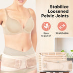 3 in 1 Postpartum Belly Support Recovery Wrap – Postpartum Belly Band, After Birth Brace, Slimming Girdles, Body Shaper Waist Shapewear, Post Surgery Pregnancy Belly Support Band (Classic Ivory, XL)