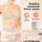 3 in 1 Postpartum Belly Support Recovery Wrap Band (Classic Ivory, M/L) | Postpartum Belly Band, After Birth Brace, Slimming Girdles, Body Shaper Waist Shapewear, Post Surgery Pregnancy Belly Support