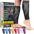 BLITZU Calf Compression Sleeves, Footless Compression Socks for Men & Women | Leg Support Brace, Shin Splint Pain Relief, Reduce Varicose Vein Swelling, Muscle Recovery, Running, Nursing, Fitness, Travel