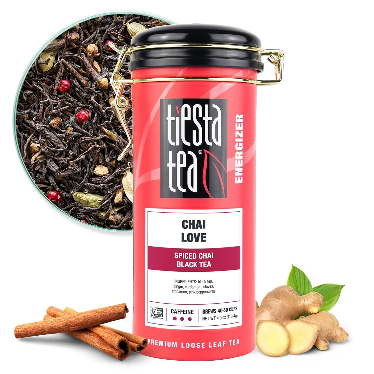 Tiesta Tea - Chai Love, Loose Leaf, Spiced Chai Black Tea, 4oz