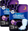 Sanitary Pads With Wings Overnight 20 pieces