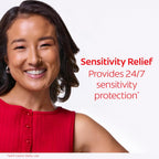 Colgate Optic White Sensitivity Relief Whitening Toothpaste, 3 Pack, 3.8oz | Teeth Whitening Toothpaste for Sensitive Teeth, Helps Remove 1 Year of Stains, Enamel Safe, Fluoride Formulated, Mint Flavor