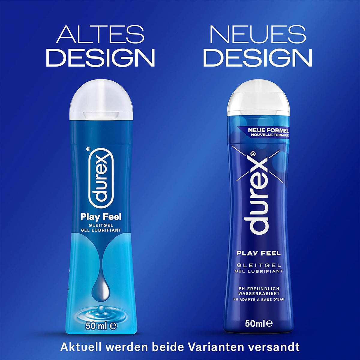 Durex Play Feel-Water-Based Lubricant, Pack of 1 (1 x 50 ml)