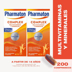 Pharmaton Complex - Multivitamin with Ginseng G115-200 Tablets - Physical & Mental Energy - Vitamins for Fatigue