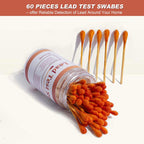 AAwipes Lead Test Kit (60 Rapid Test Swabs) 30 Second Results Using Only Household Water for All Surfaces: Painted, Plates, Toys, Jewelry, Metal,