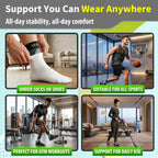 BLITZU Compression Socks for Plantar Fasciitis, Foot, Arch & Ankle Support | Open Toe Ankle Brace, Women & Men, Stabilizing Sleeve Wrap, Achilles Tendonitis, Neuropathy, Arthritis, Swelling & Heel Pain