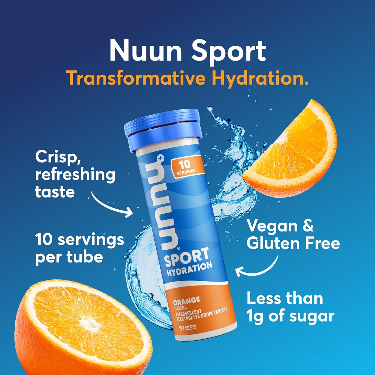 Nuun Sport Electrolyte Tablets Mixed Flavors, GF & Vegan, 4 Pack