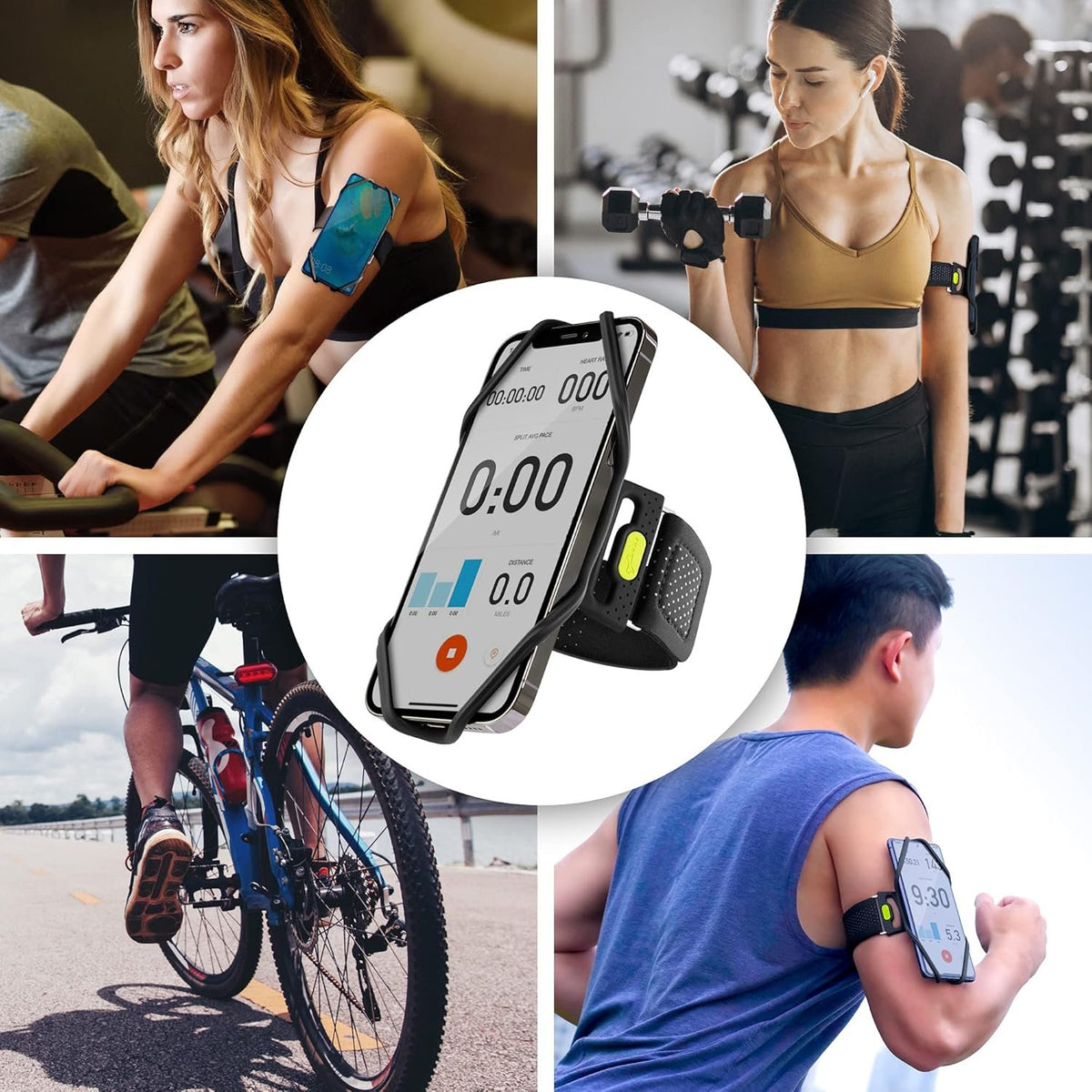 BONE Run Tie 2, Universal Running Phone Armband for 4.7"-7.2" Smartphones