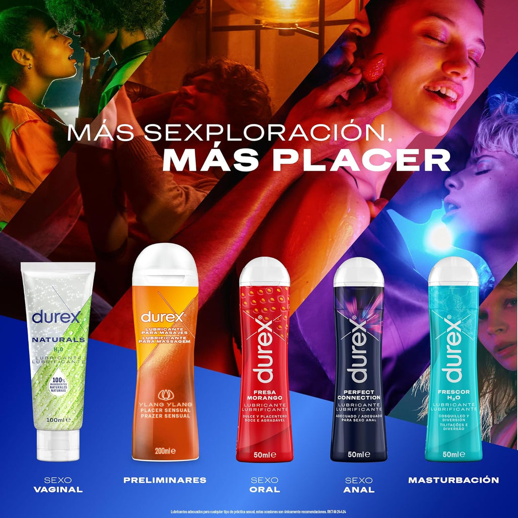 Durex Play Massage Lubricant Gel 2 in 1, Massage Gel and Lubricant with Ylang Ylang 200ml