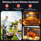 Smart Wireless Meat Thermometer Dual Probes with WiFi Bluetooth Combo
