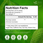 FreshDrinkUS, 240+ Premium Soursop Graviola Dried Leaves Tea, 230-250 Whole Soursop Leaves, Wildcrafted, Graviola , Guanabana , Hoja Guanabana, Loose Leaf Herbal , No Gluten, Vegan