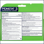 Monistat 3-Day Yeast Infection Treatment for Women, Miconazole Cream, 3 Prefilled Applicators