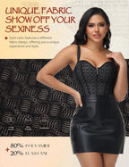 SHAPSHE Waist Trainer for Women Bustier Corset Overbust Sexy Top Tummy Control Shapewear for Going Out Party with Zipper