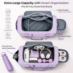 FIORETTO Women's Gym Duffle Bag with Shoes Compartment, 30L Capacity, Ideal for Travel, Gym, Sports, Duffel, Weekender