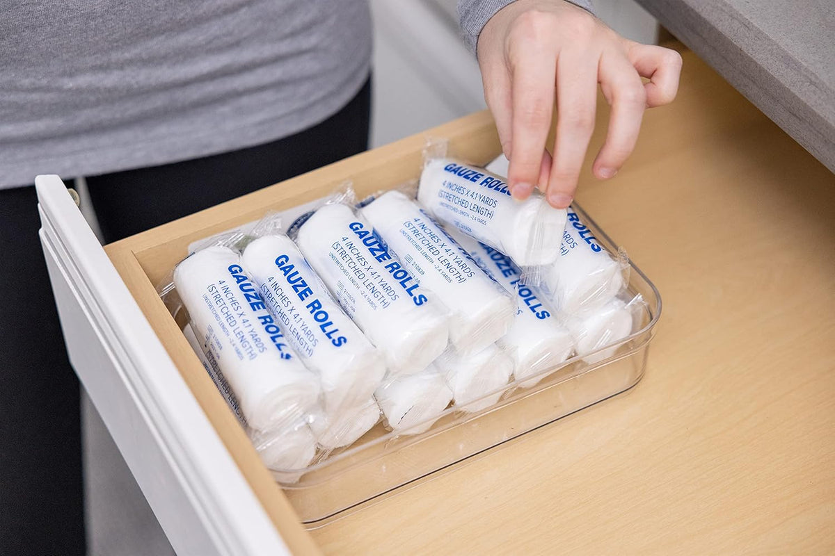 Gauze Rolls Pack of 24 – Premium Quality Lint and Latex-Free 4 inches x 4.1 Yards Conforming Stretch Bandages Designed for Effective Wound Care & Comfort - Ideal for use as a Mummy wrap