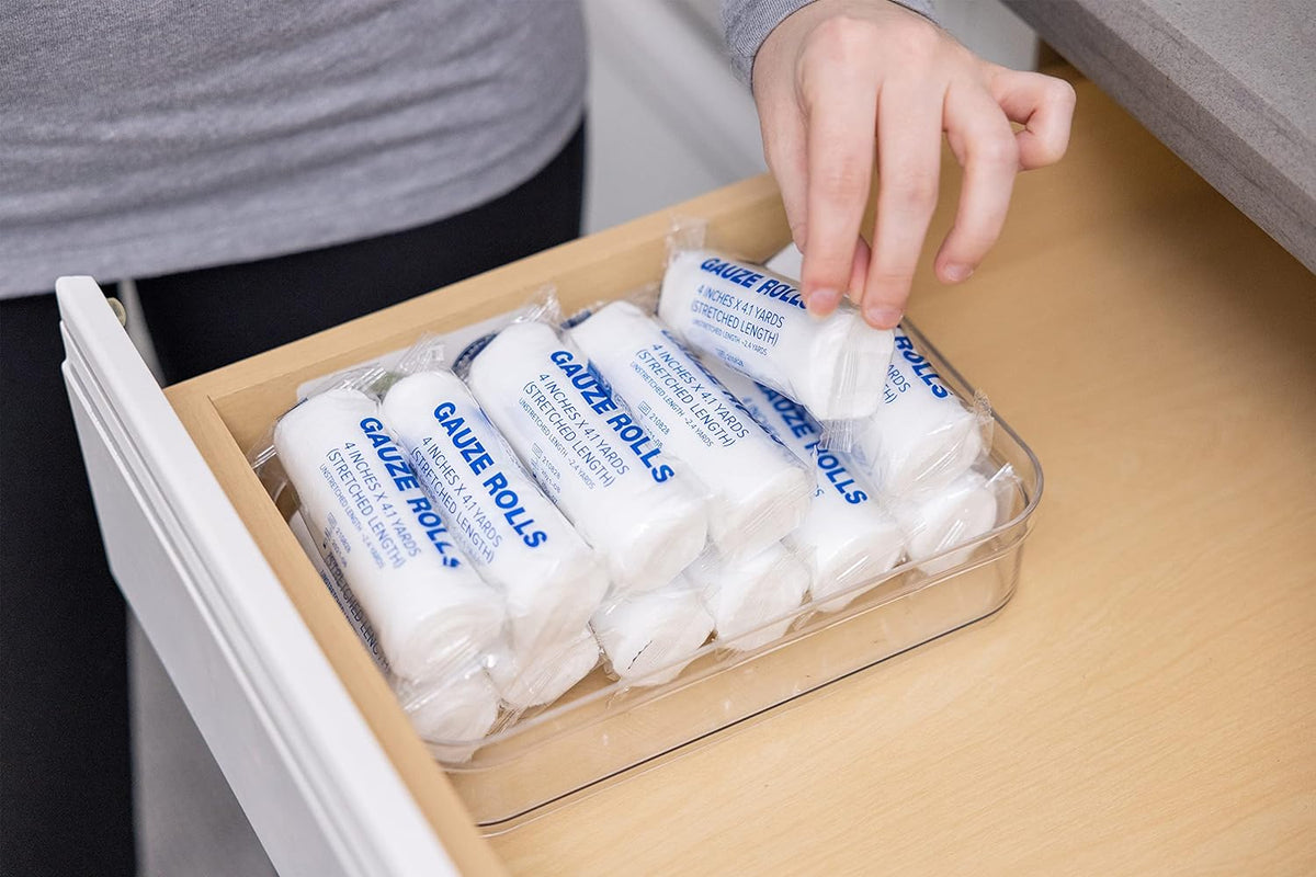 Gauze Rolls Pack of 24 – Premium Quality Lint and Latex-Free 4 inches x 4.1 Yards Conforming Stretch Bandages Designed for Effective Wound Care & Comfort - Ideal for use as a Mummy wrap