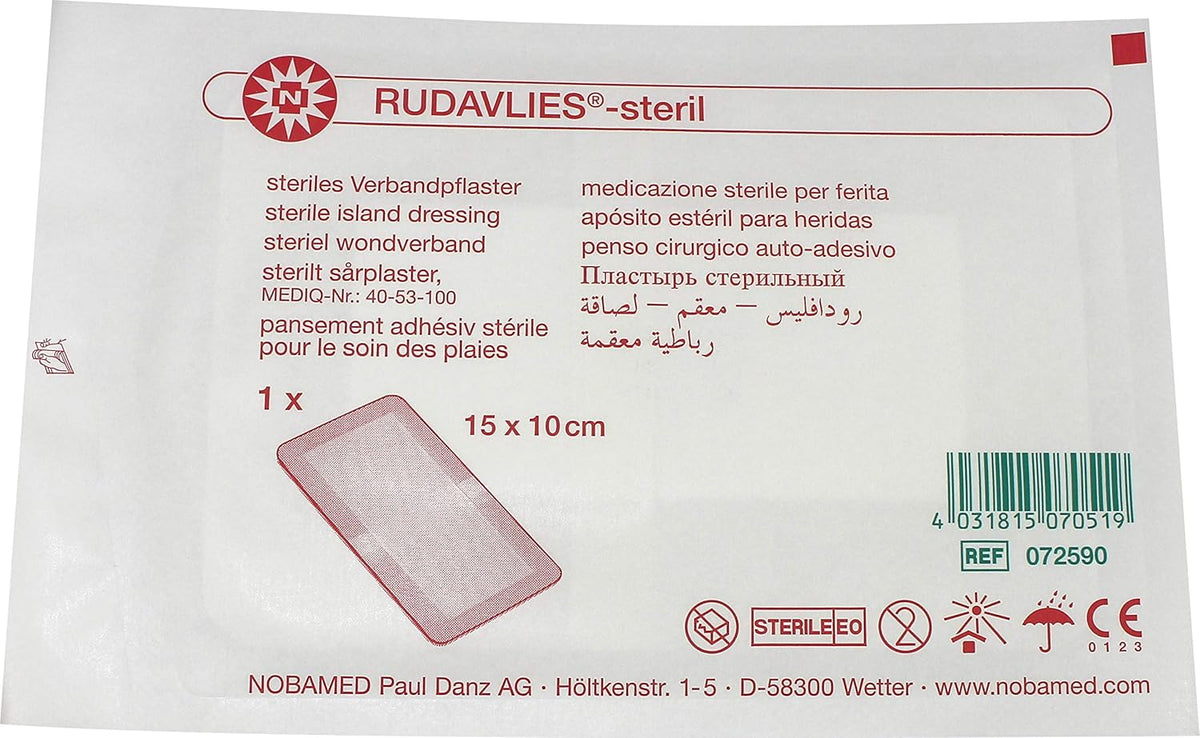 Rudavlies Wound Dressings and Gauze Sterile 15 cm 10 cm