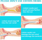 Earwax Removal Adhesive Swabs, New Reusable Ear Wax Removal Tools with Dust Cover Packaging, Adhesive Ear Wax Removal Tools, Ear Cleaning Tools Ear Curette for Kids & Adults