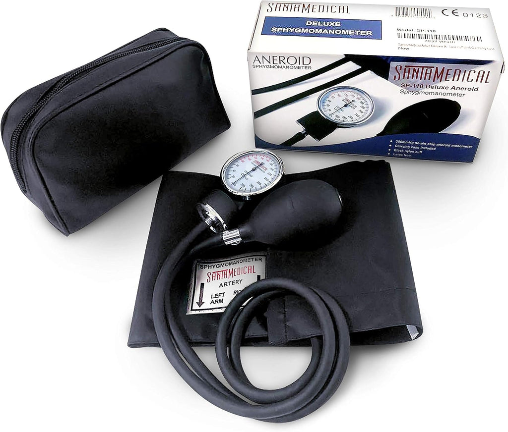 Santamedical Manual Blood Pressure Cuff - Adult Aneroid Sphygmomanometer