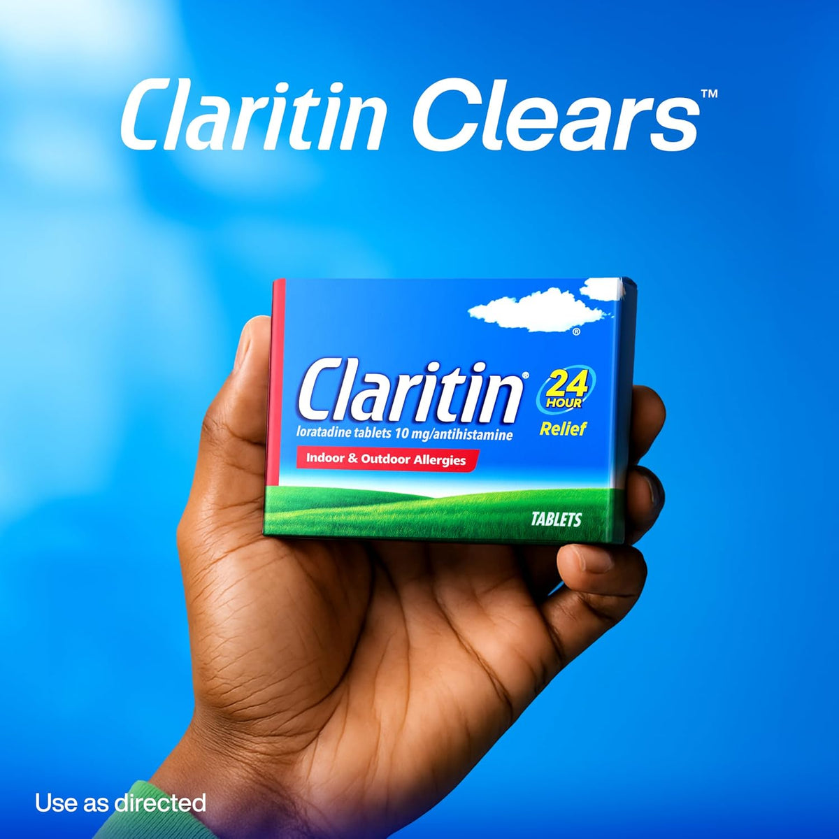 Claritin Allergy Medicine for Adults, 24-Hour Non-Drowsy Loratadine 10mg Pills, Antihistamine, 30 Tablets + 1ct On-The-Go Relief